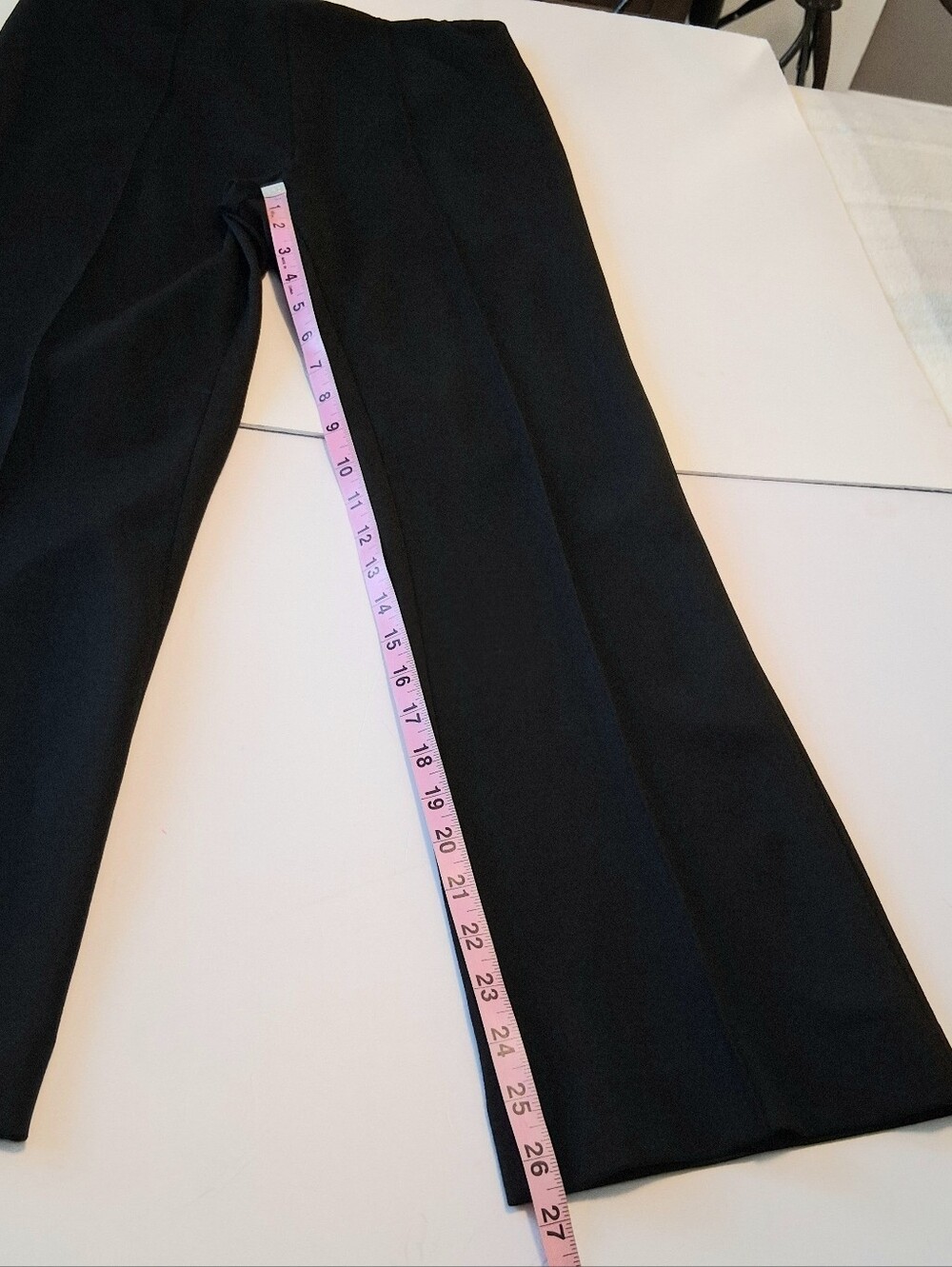 Rag & Bone Irina Kick Flare Midrise Ankle Pintuck Stretch Ponte Pants Sz M Black - Picture 11 of 12